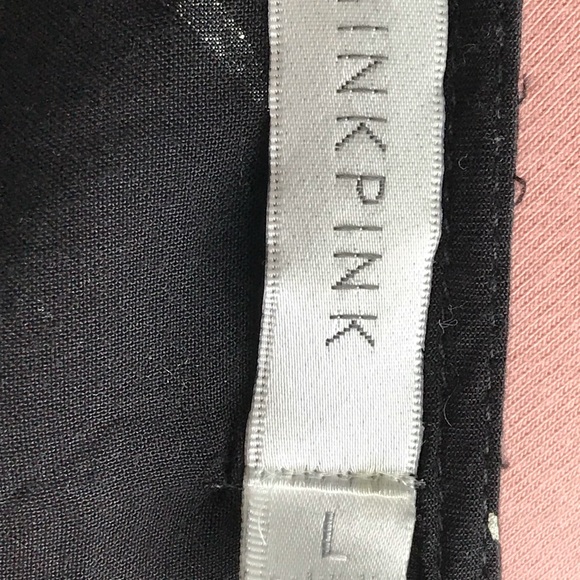 MinkPink black dress with white feather pattern - Picture 2 of 2